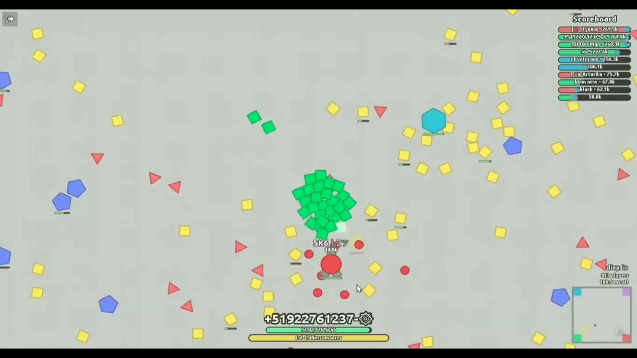 Necromancer 500k 4 TDM - Diep.io