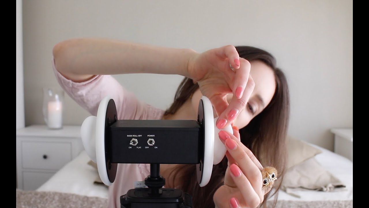 ASMR Whisper Ear To Ear Massage Binaural | Tapping & Scratching  | Blowing