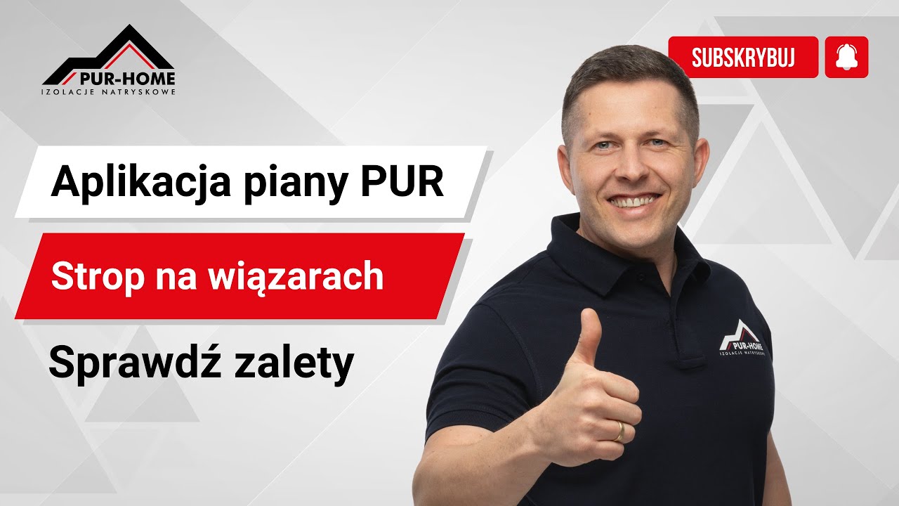 Izolacja pianą pur stropu na wiązarach