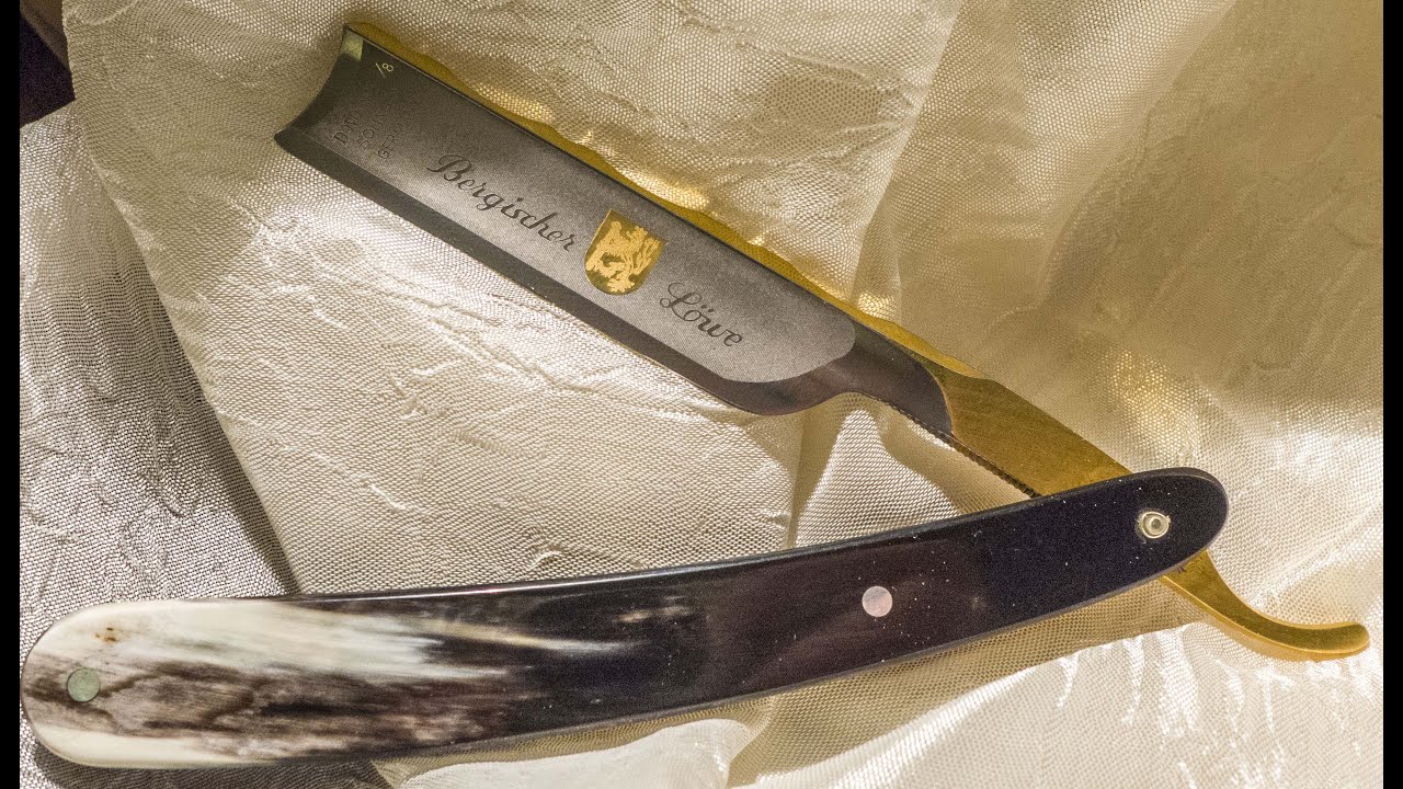 Straight Razor Dovo Bergischer löwe   - Truefitt Hill Grafton - Yaqi Barber Pole 30mm