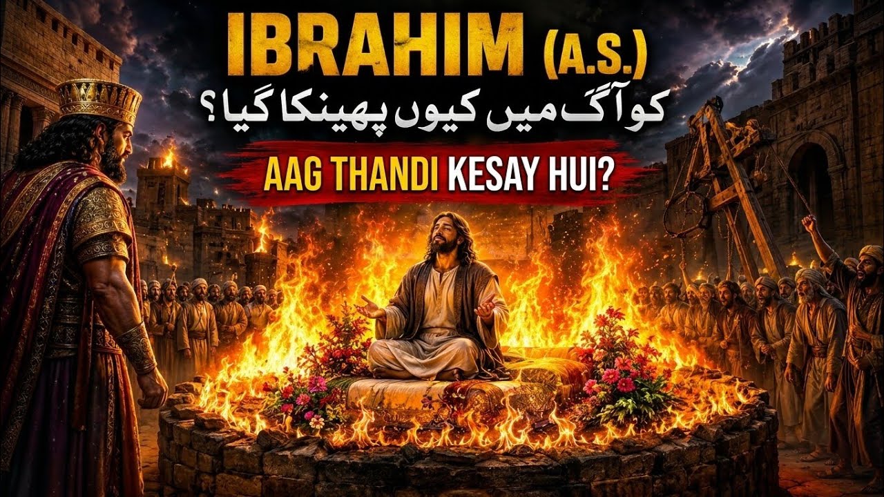 Allah Ne Hazrat Ibrahim (A.S) Ko Aag Mein Zinda Kaise Rakha? | Aag Ka Waqia | Quranic Waqia