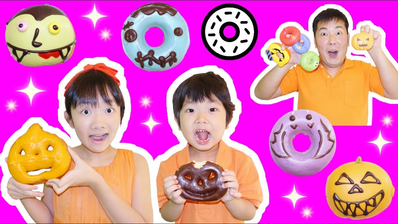 ★ハロウィンのドーナツ屋さん「ニセモノを見破れ！」★Halloween donut shop★
