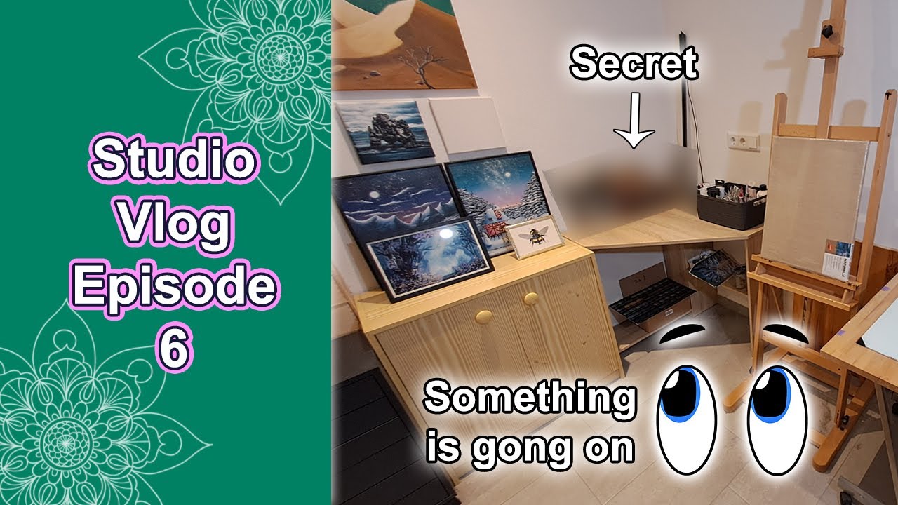 Back to the paintbrushes, tinkering on a market booth and revealing a secret | Studio Vlog Episode 6