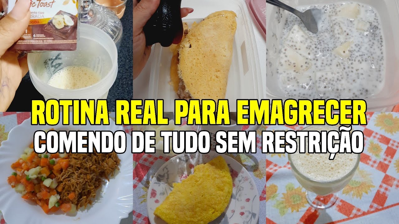 ROTINA REAL PARA ELIMINAR PESO SEM RESTRIÇÃO COMENDO DE TUDO 