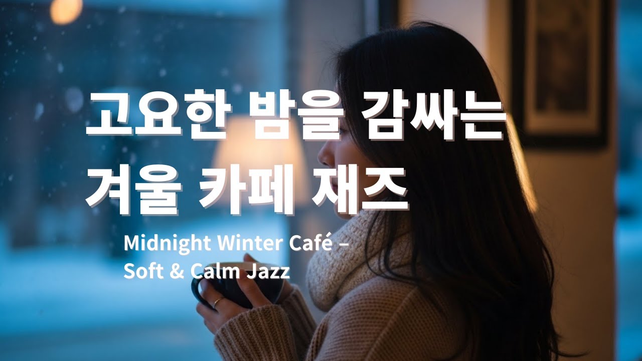 🌙 고요한 밤을 감싸는 겨울 카페 재즈 | Midnight Winter Café Jazz – Soft & Calm
