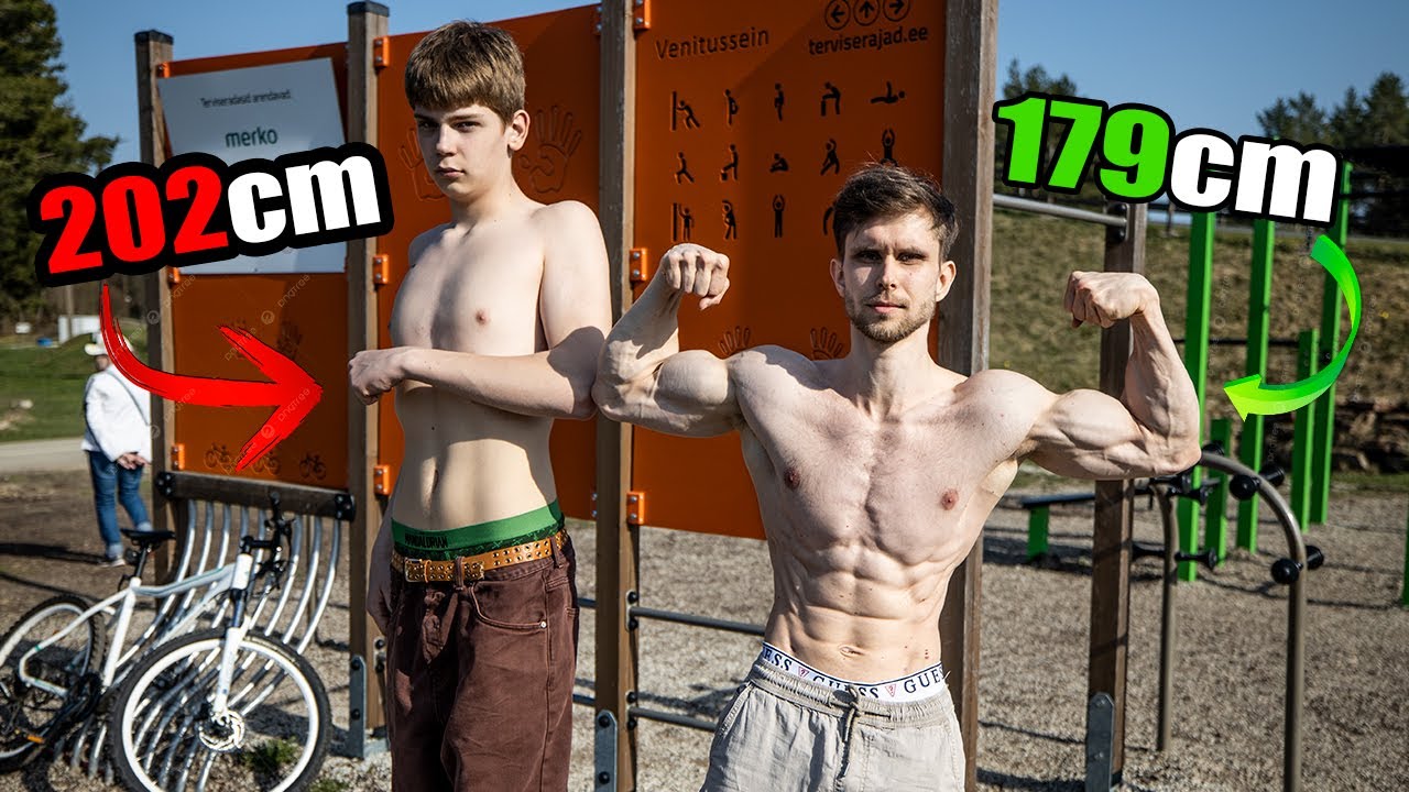 2 МЕТРА В 14 ЛЕТ! ПРОВЕРЯЕМ СИЛОВЫЕ ГИГАНТА