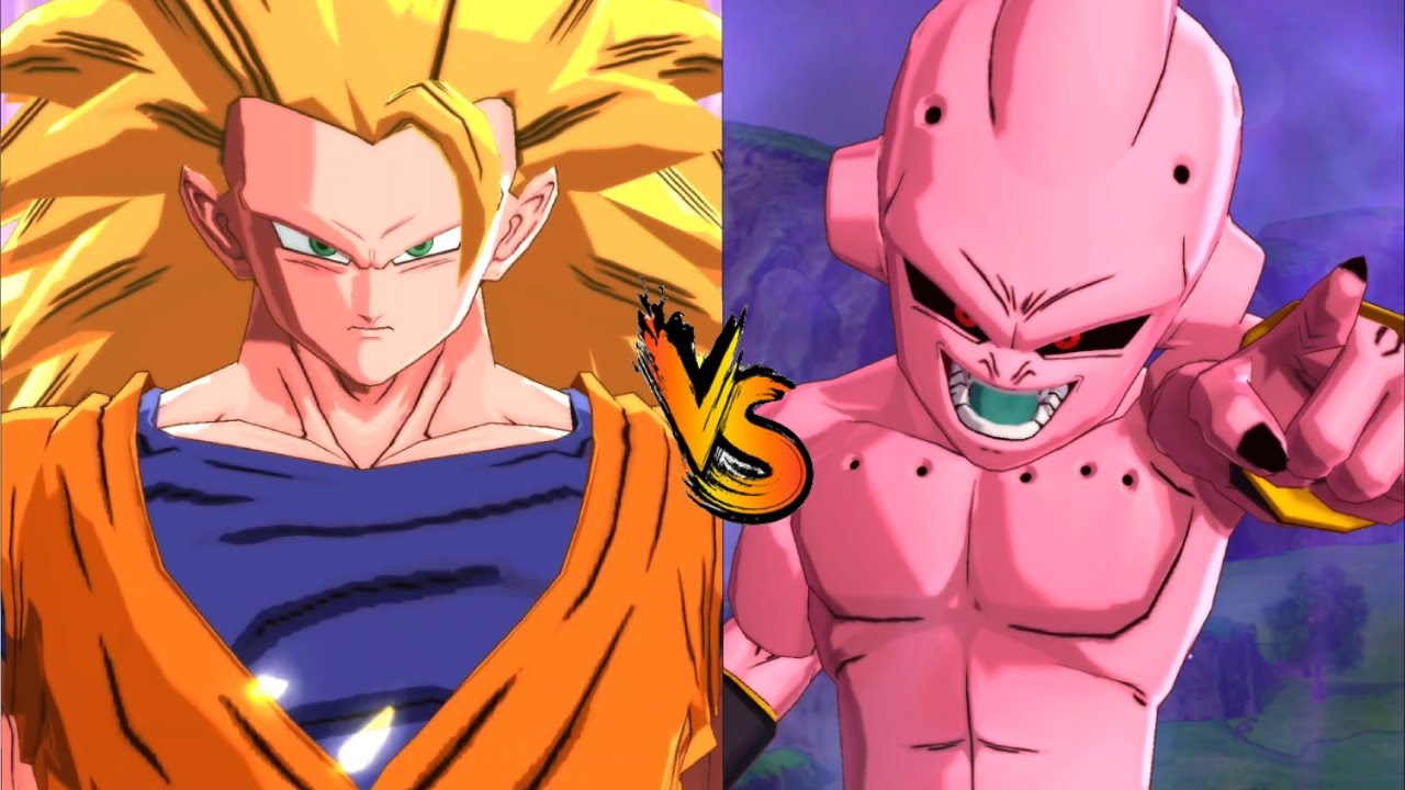 Goku vs Kid Buu Dragon Ball legends edition