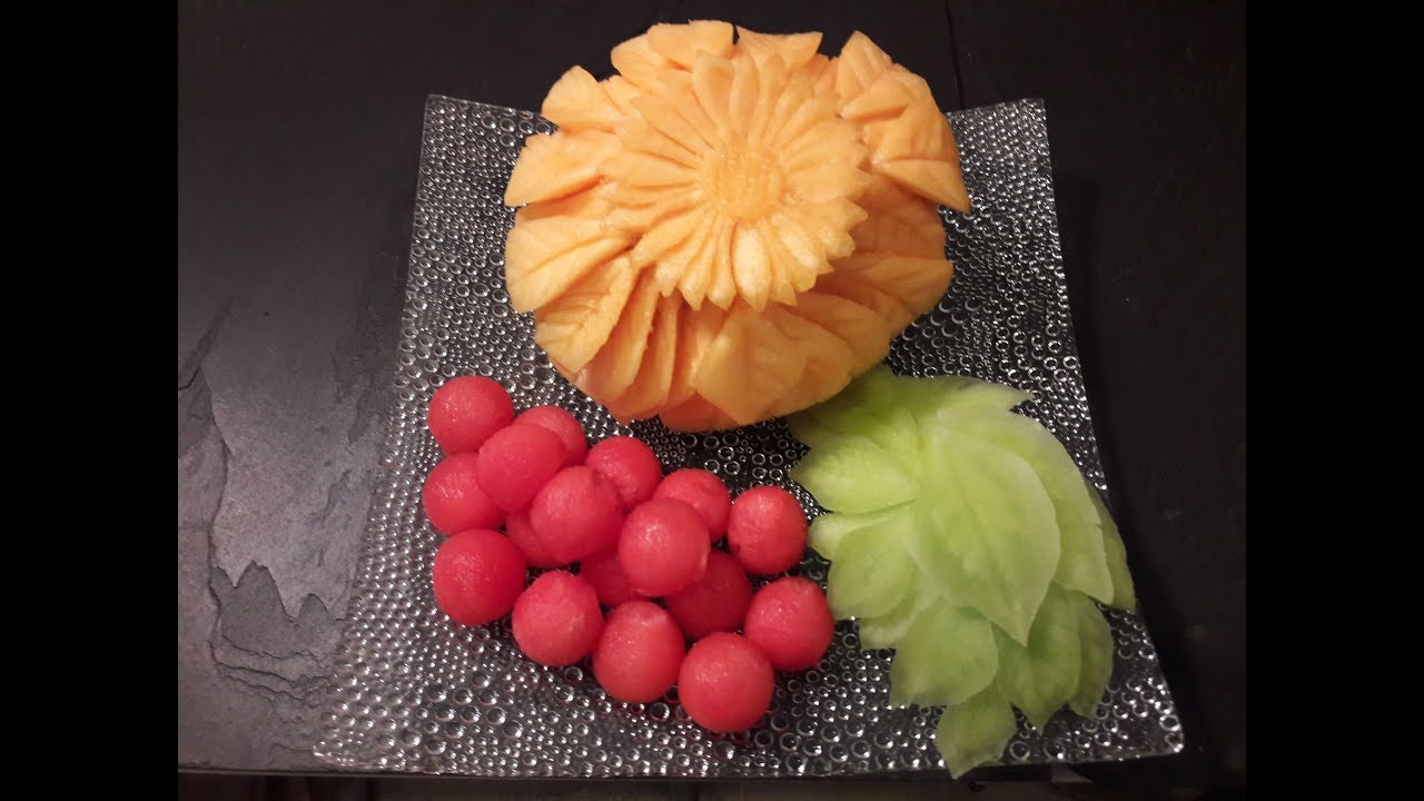 Flor hecha de Melon