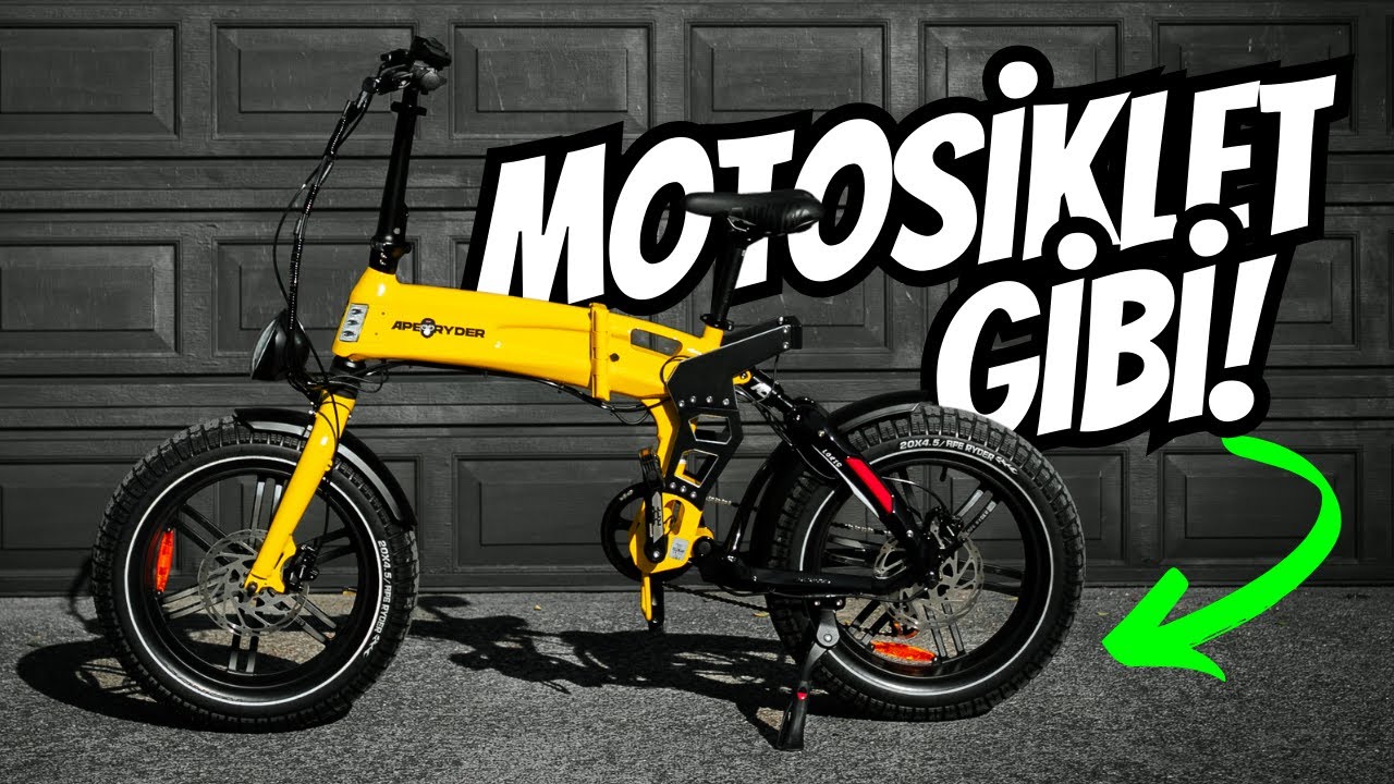 85 KM Menzilli ELEKTRİKLİ BİSİKLET! | APE RYDER Loris İnceleme | Hız ve YOKUŞ TESTİ
