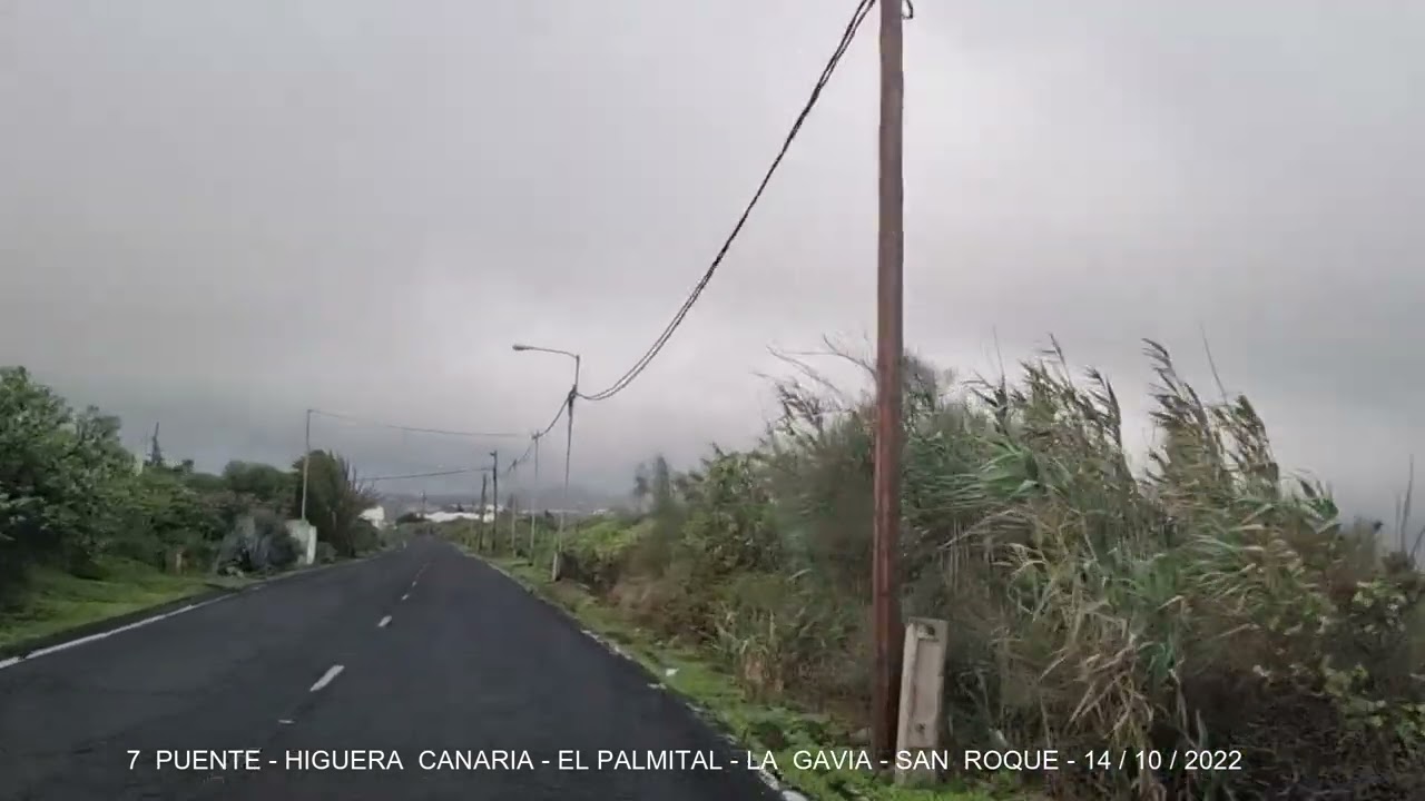 Recorrido 7 Puente -San Roque Telde 14 10 2022