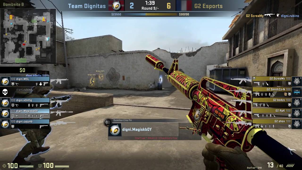 digni.Magiskb0Y vs dignitas vs G2 | dust2 - ESL Pro League Season 4 - Europe