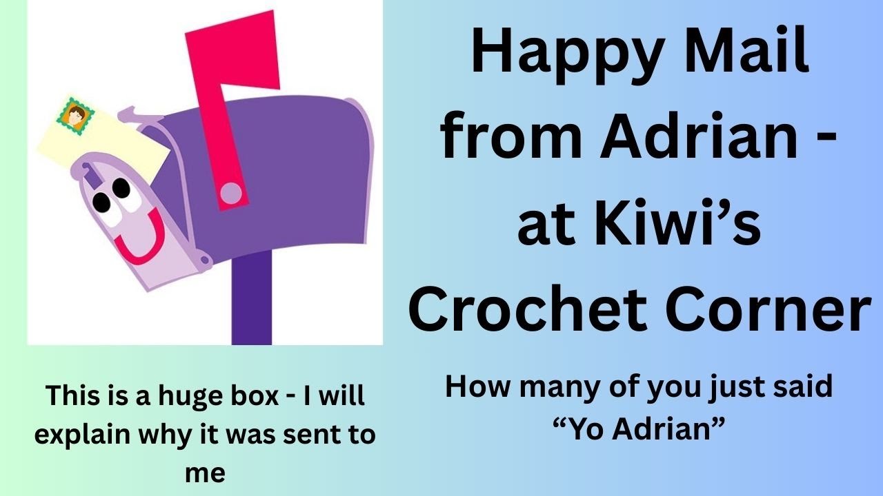 Saturday Share - funny stories and happy mail from @kiwiscrochetcorner Adrian