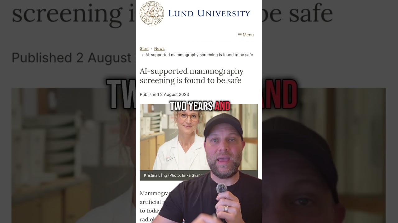 Благодаря использованию искусственного интеллекта, маммографический скрининг выявил на 29% больше...