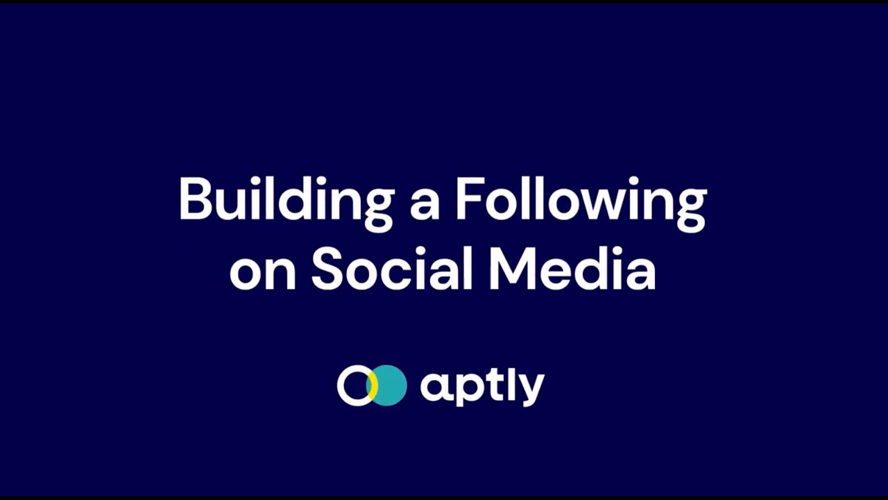 Building a Following on Social Media