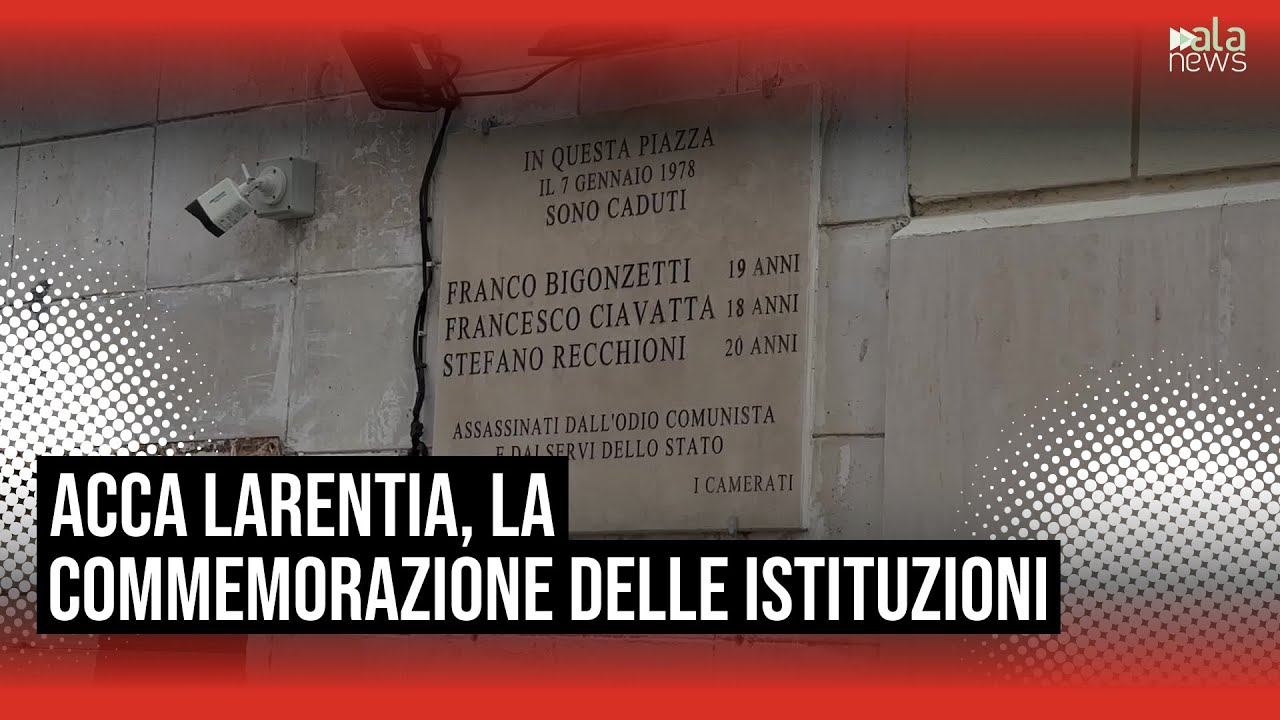 Acca Larentia, commemorazione delle istituzioni con Rocca e Rampelli