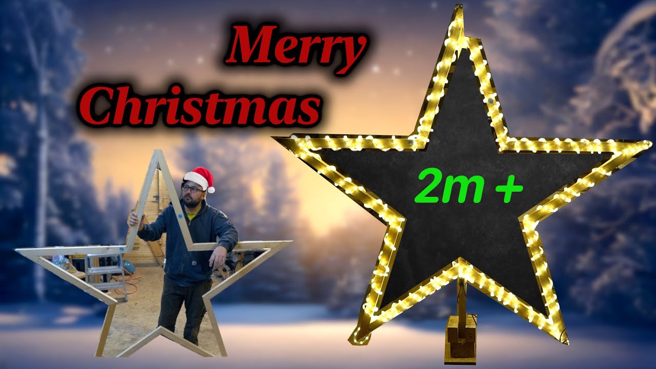 XXL WEIHNACHTSSTERN mit BELEUCHTUNG | DIY | VERGISS den TikTok-Hack