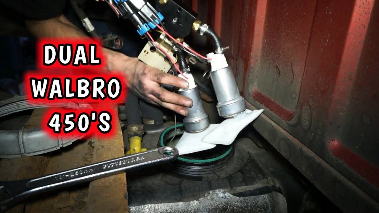 DUAL WALBRO 450 FUEL PUMPS!!! TURBO LS SWAPPED RANGER!!!