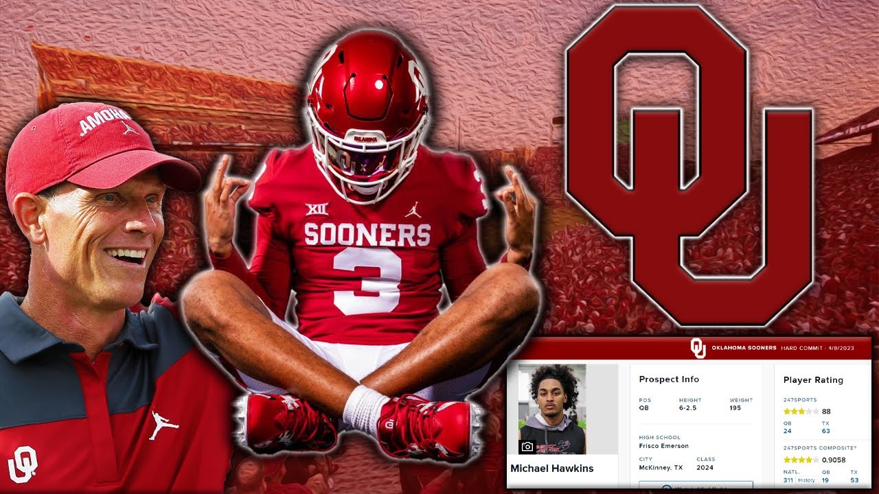Oklahoma Sooners NEW SCARY GOOD MONSTER QB l Michael Hawkins