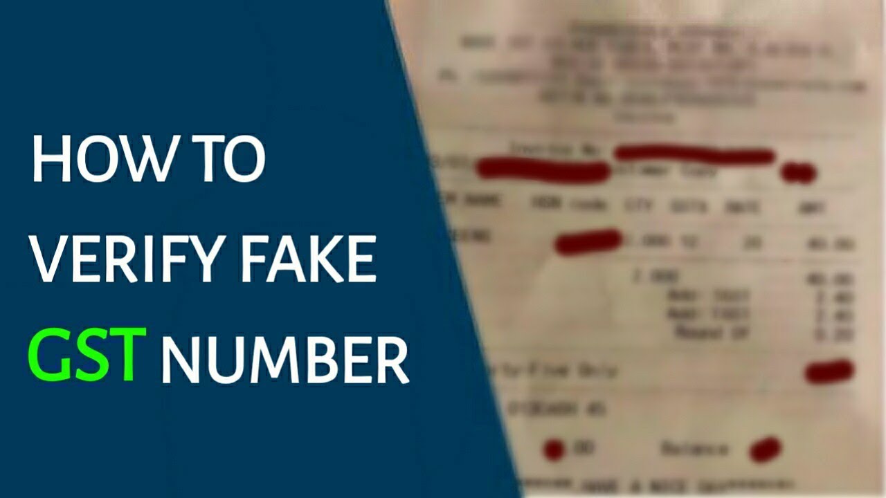 How to verify Fake GST number in any Bill . Be aware from Fake GST charges