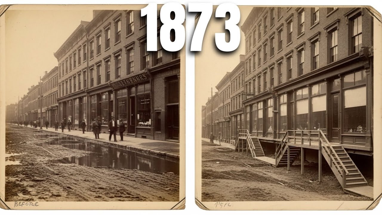 Why Photos From 1870s Show Streets 10 Feet Higher Than Buildings