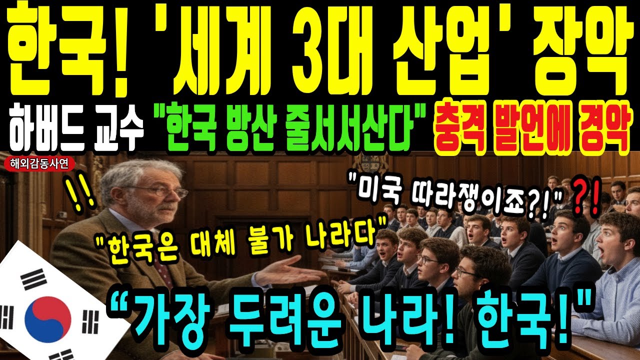 2026년 한국, 더 두려워진다! 하버드 교수가 밝힌 충격적인 예측ㅣ해외감동사연