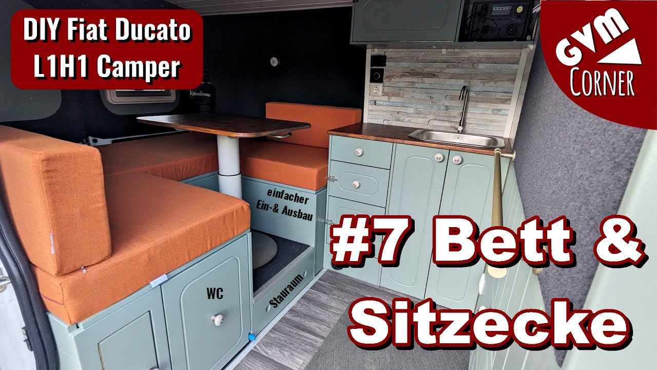 DIY Fiat Ducato L1H1 Camper - #7 Bett & Sitzecke