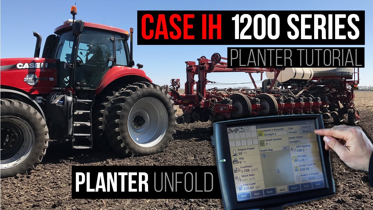 Case IH 1200 Series Planter Unfold | Red Power Team