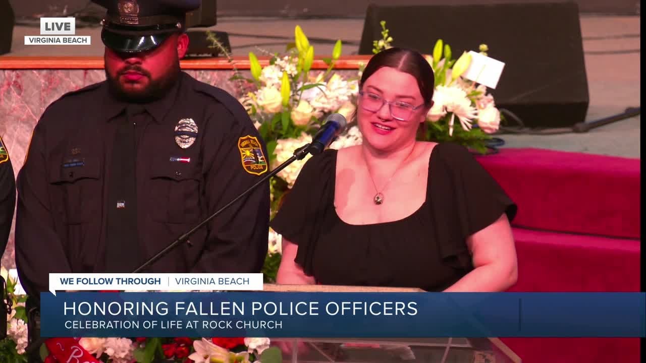 Wife of officer killed in the line of duty says he 'will always be my sunshine'