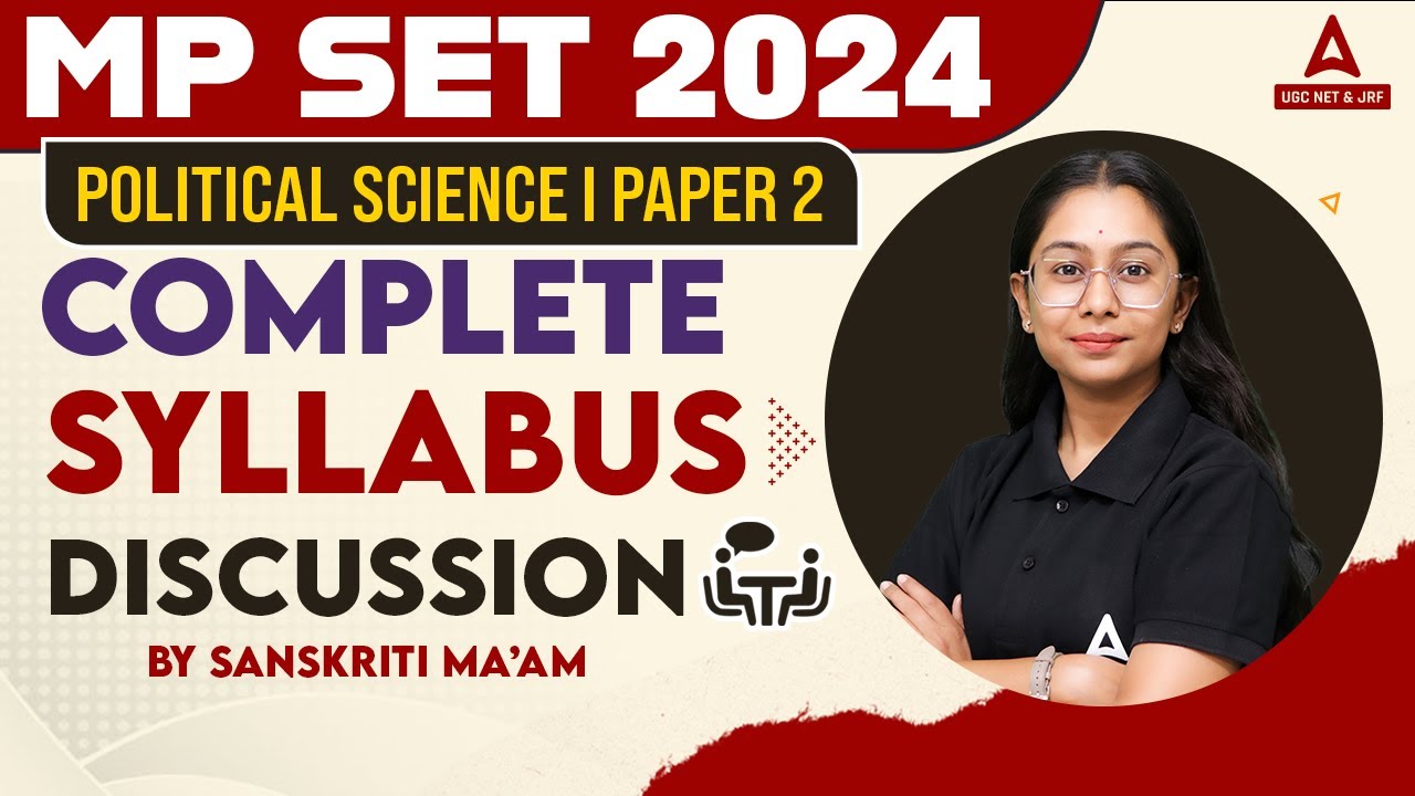 MP SET Syllabus 2024 | MP SET Political Science Syllabus 2024