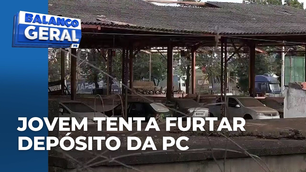 Tentativa de furto ao depósito da Polícia Civil termina com suspeito baleado, no PR