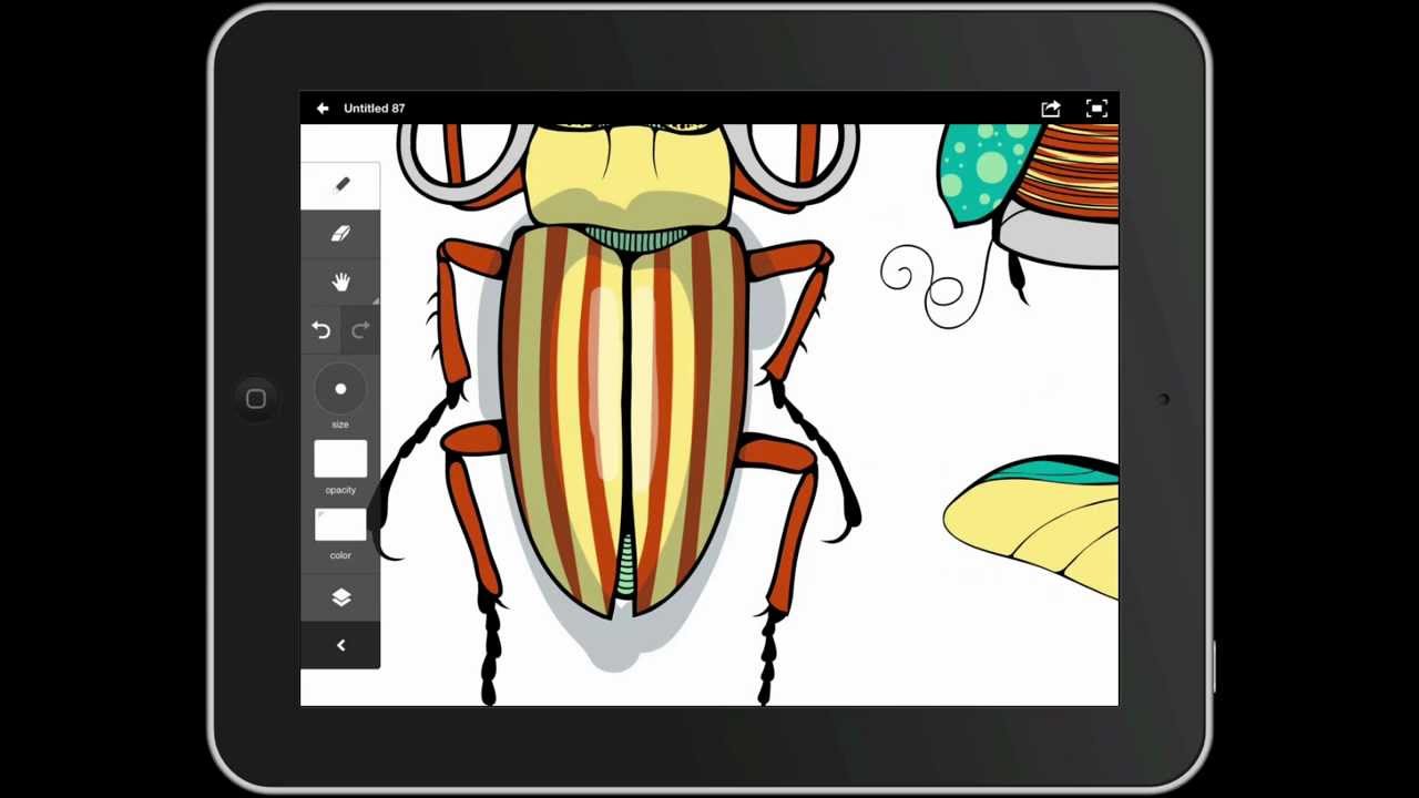 Creating a finished illustration in Adobe Ideas