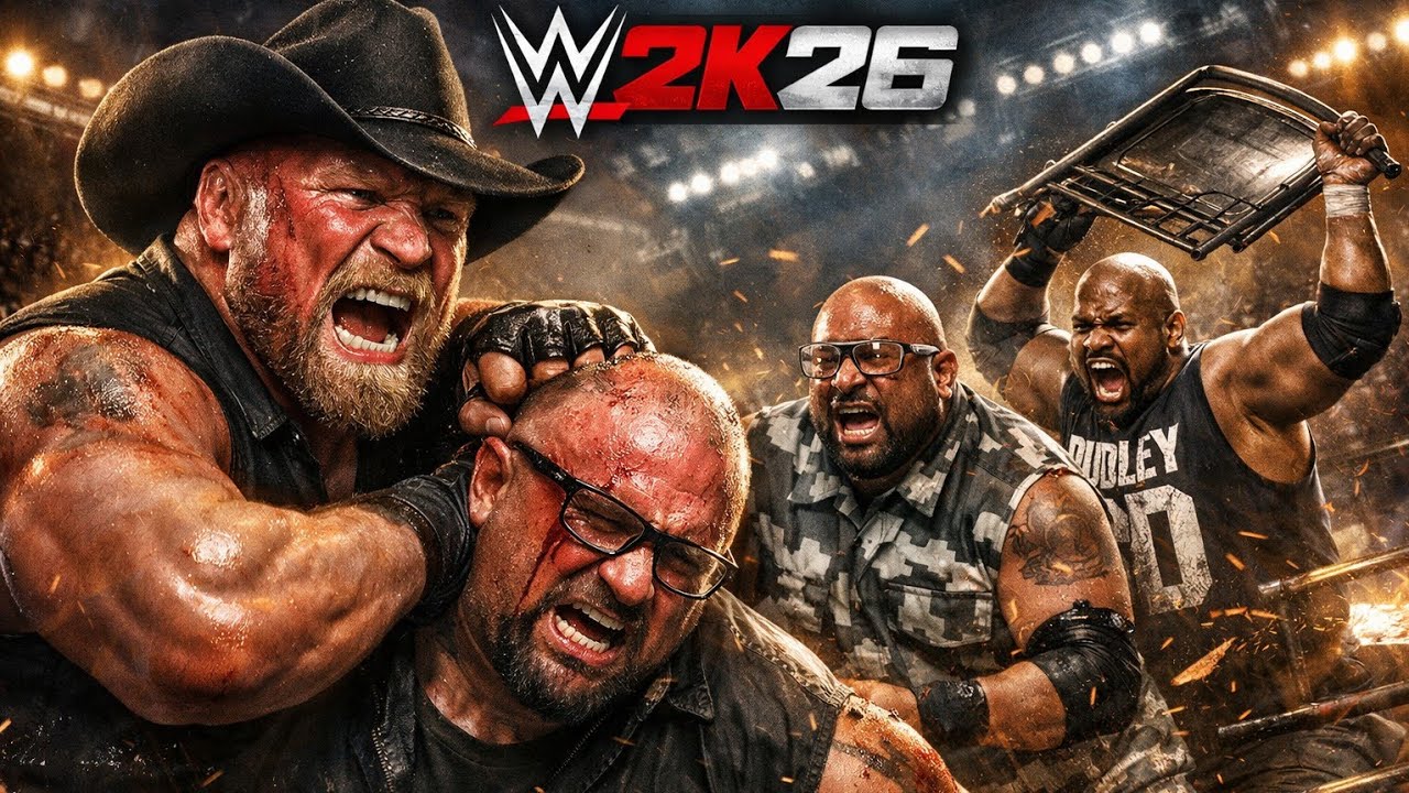 Brock Lesnar vs Dudley Boyz — Brutal Handicap Match 💪
