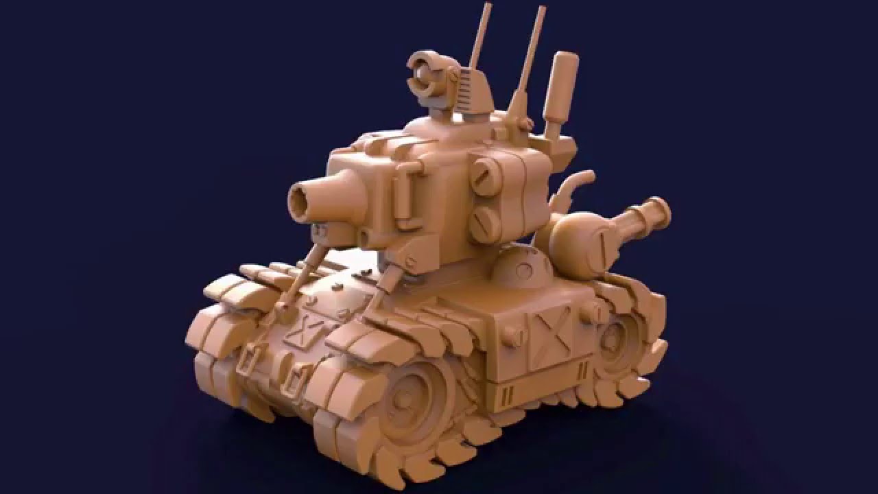 ZBrush Metal Slug Fan Art - Complete Modeling Timelapse