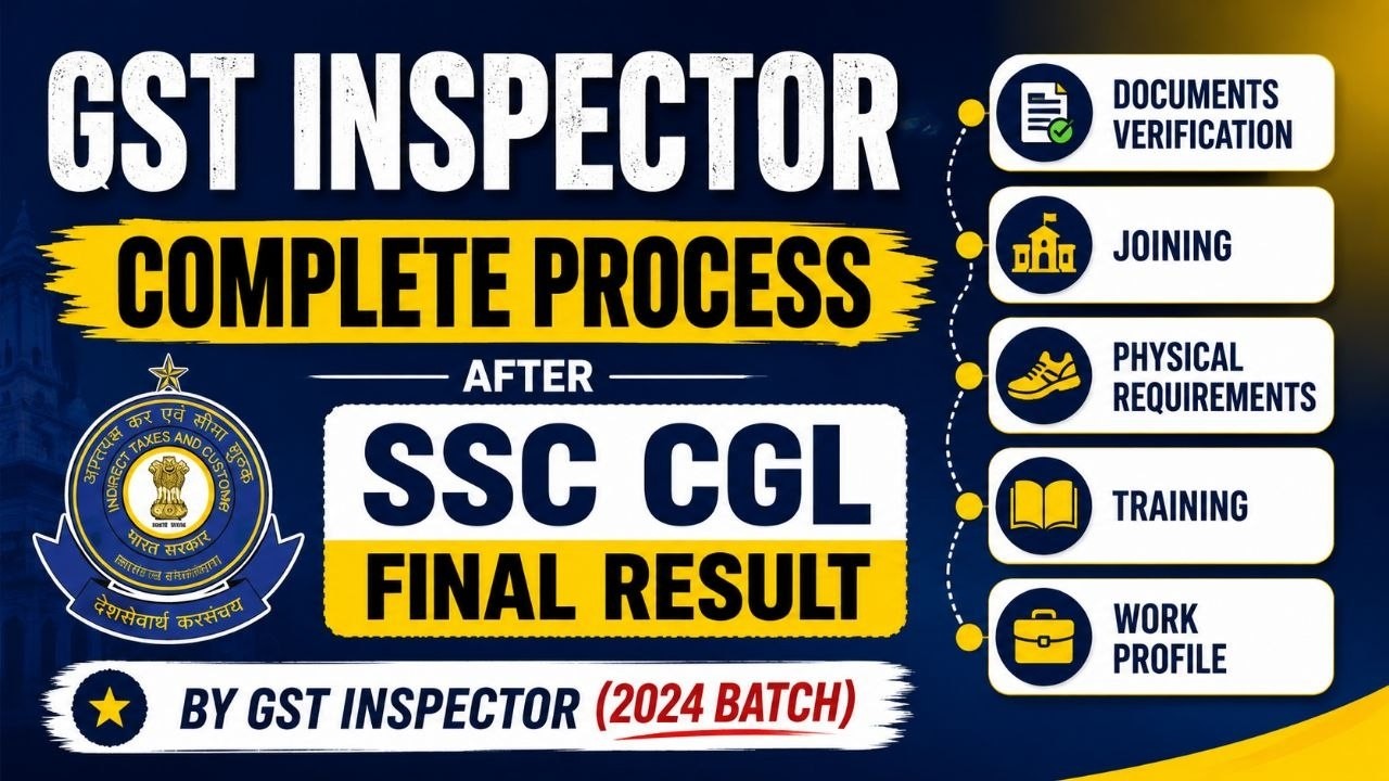 GST Inspector Complete Joining Process After SSC CGL Result 2026