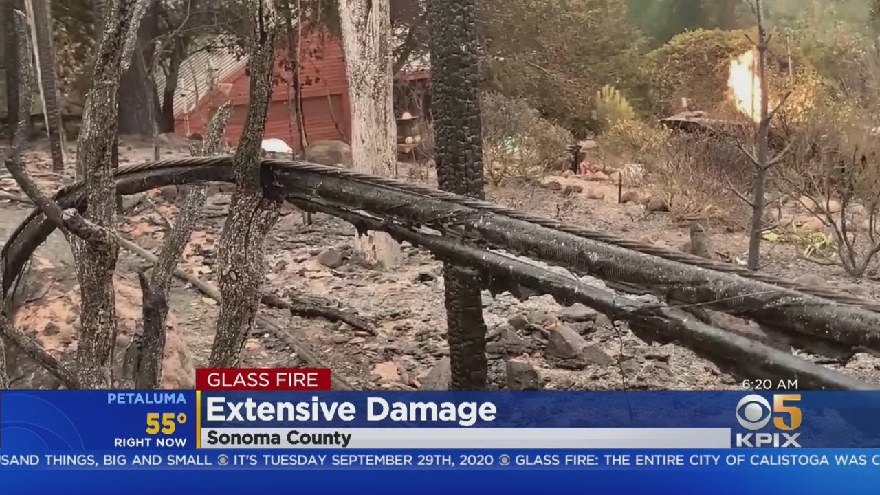 Glass Fire Complex:  Fire's Advances Slows In Neighborhoods Near Santa Rosa