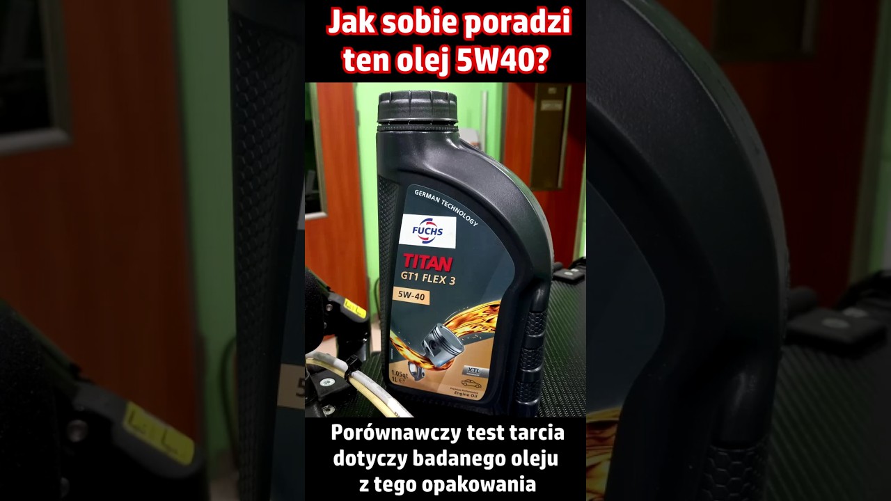 Test olej Fuchs Titan GT1 Flex 3 5W40 C3 Jak sobie poradzi? Porównawczy test tarcia - Część 6 z 10