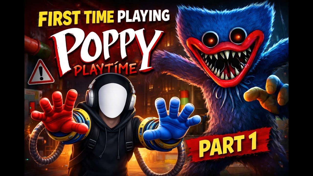 Let's Play Poppy Playtime Part 1! First Time Playing it.
