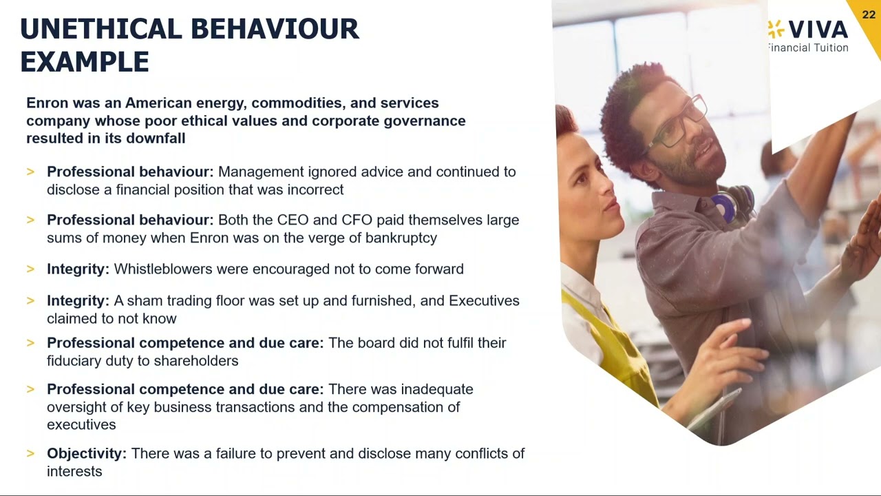 ACCA Strategic Business Reporting (SBR) Course: 6. Impact of Behaving Unethically
