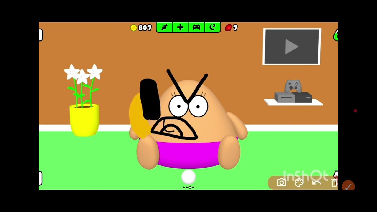 O pou foi para pou 2D e apanhando!