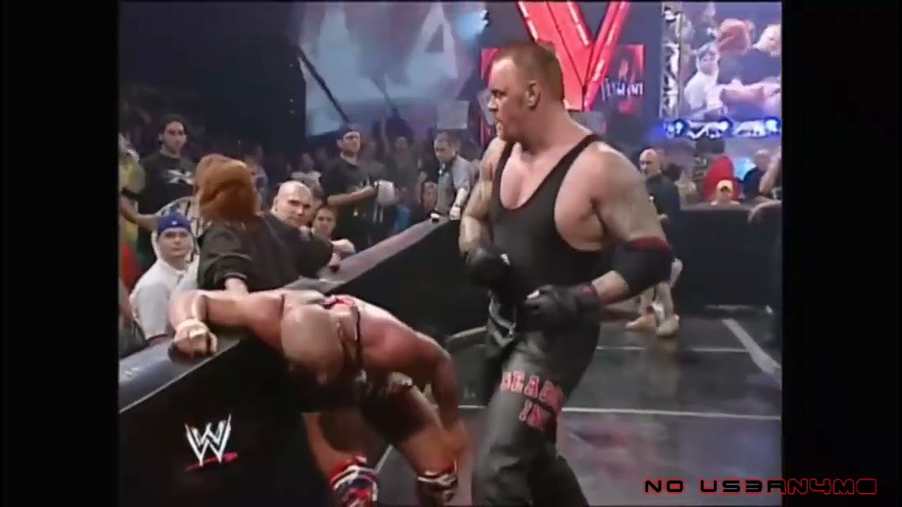 The Rock vs The Undertaker vs Kurt Angle WWE Vengeance 2002 Highlights