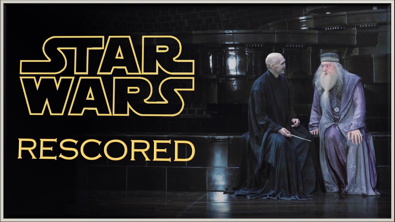 Harry Potter: Dumbledore vs Voldemort (RESCORED with Star Wars Music)