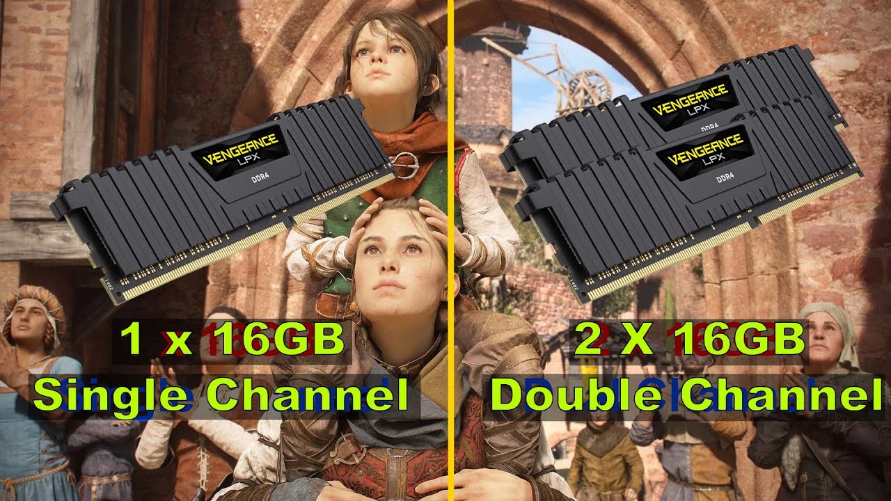 RAM Single Channel vs Dual Channel | 1x16 vs 2x16 | i5 12400F | RTX 2060 SUPER | 1080P