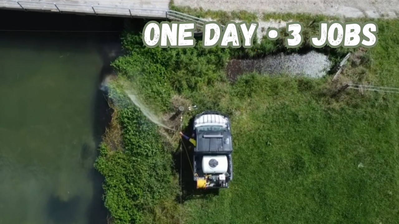 3 Different Spraying Jobs | Lumber Yard, Gullies & Drains