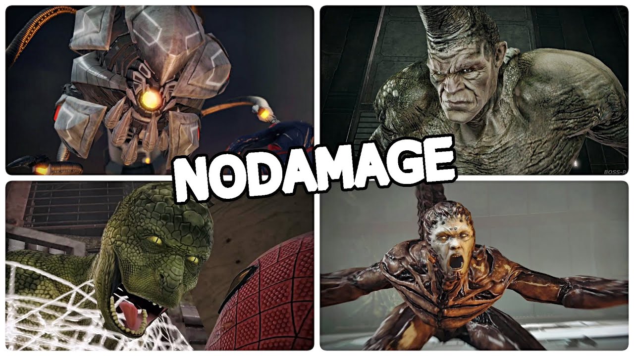 The Amazing Spider-Man All Bosses Fight + Ending [Nodamage,Superhero Difficulty]