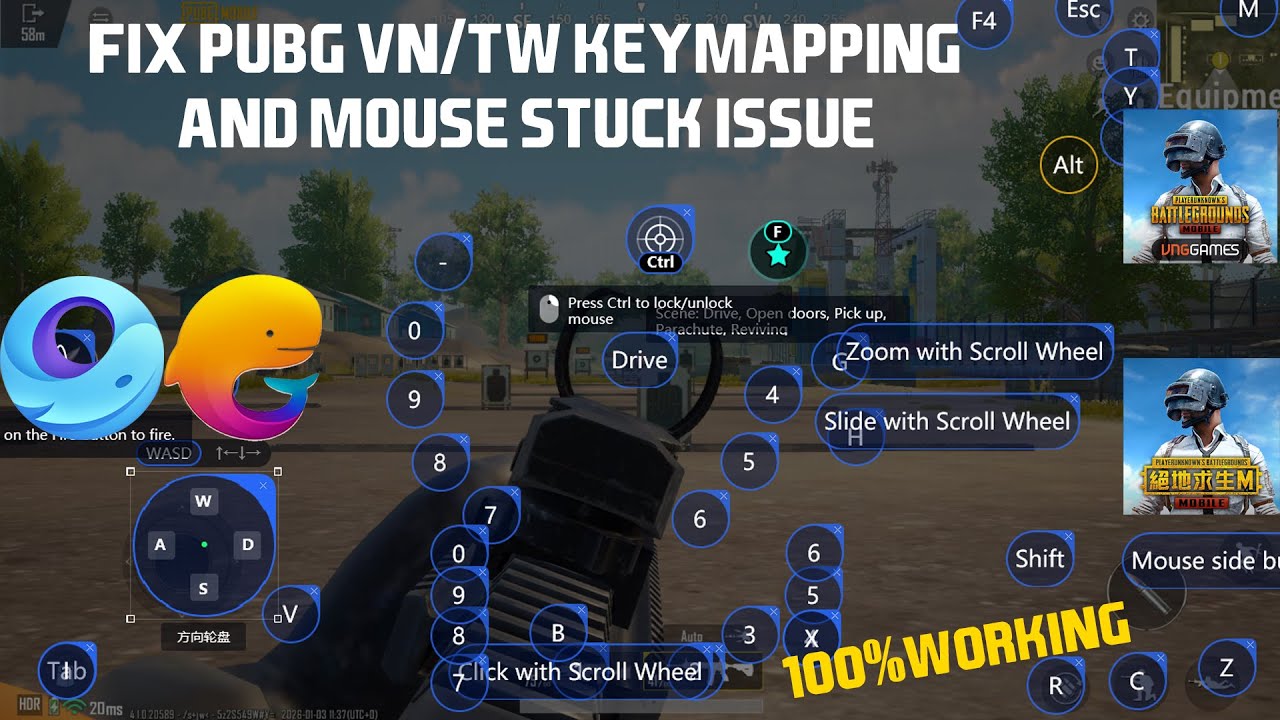 Pubg VN/TW  Keymapping And Mouse Stuck Issue Fix In Gameloop/TGB | 100% Working | 4.2 Update | 2026