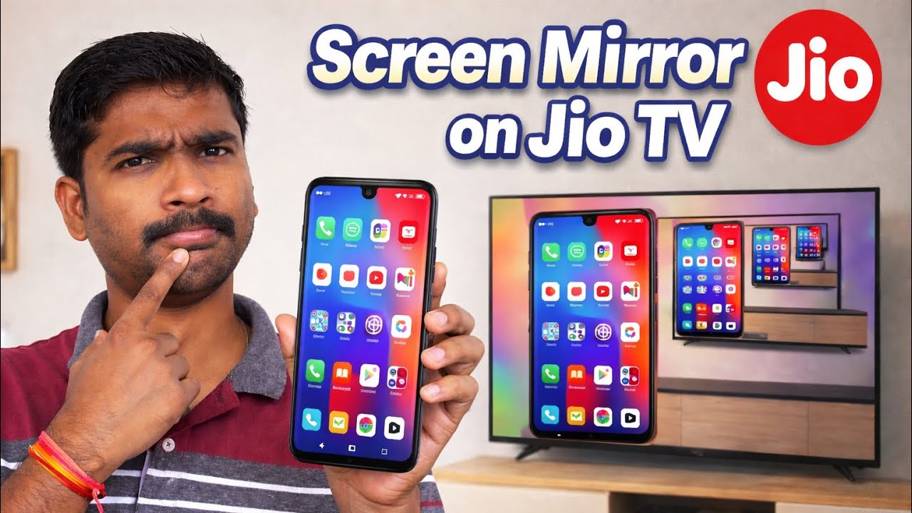 Jio TV Screen Mirroring in less than 2 Seconds 2026 🔥 Easy Step-by-Step Guide is here  !