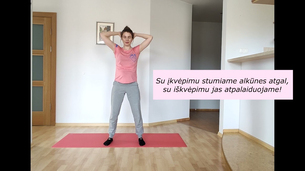 NĖŠČIŲJŲ MANKŠTA. KOREGUOJAME LAIKYSENĄ. AKTYVUS NĖŠTUMAS