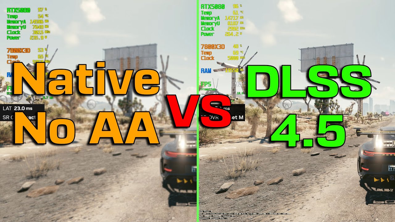 1440p & 4k DLSS4.5 vs Native Cyberpunk