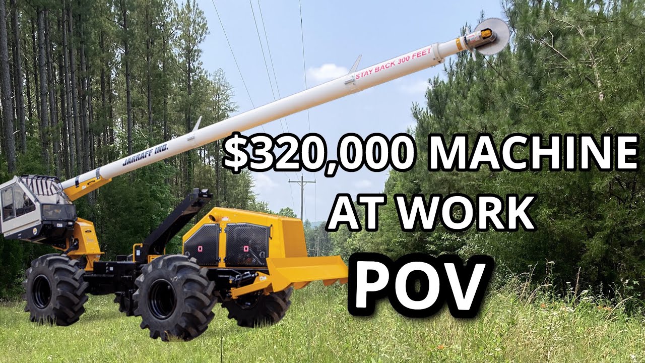 $320,000 MACHINE WORKING IN RIGHT OF WAY (POV) #foryou #treework #viral