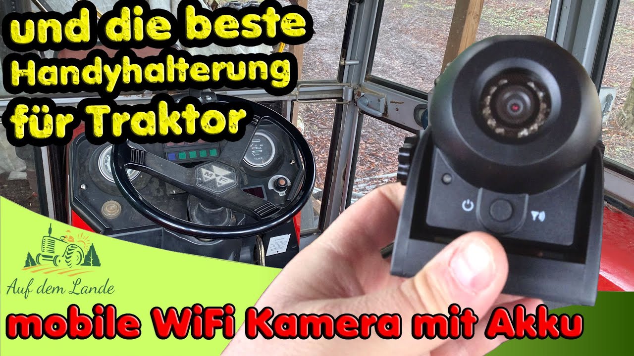 mobile Wifi Funk Rückfahrkamera mit Akku für Traktor Anhänger Wohnmobil Auto👉beste Handyhalterung